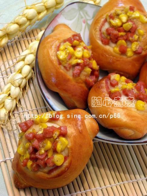 法式火腿玉米面包的做法