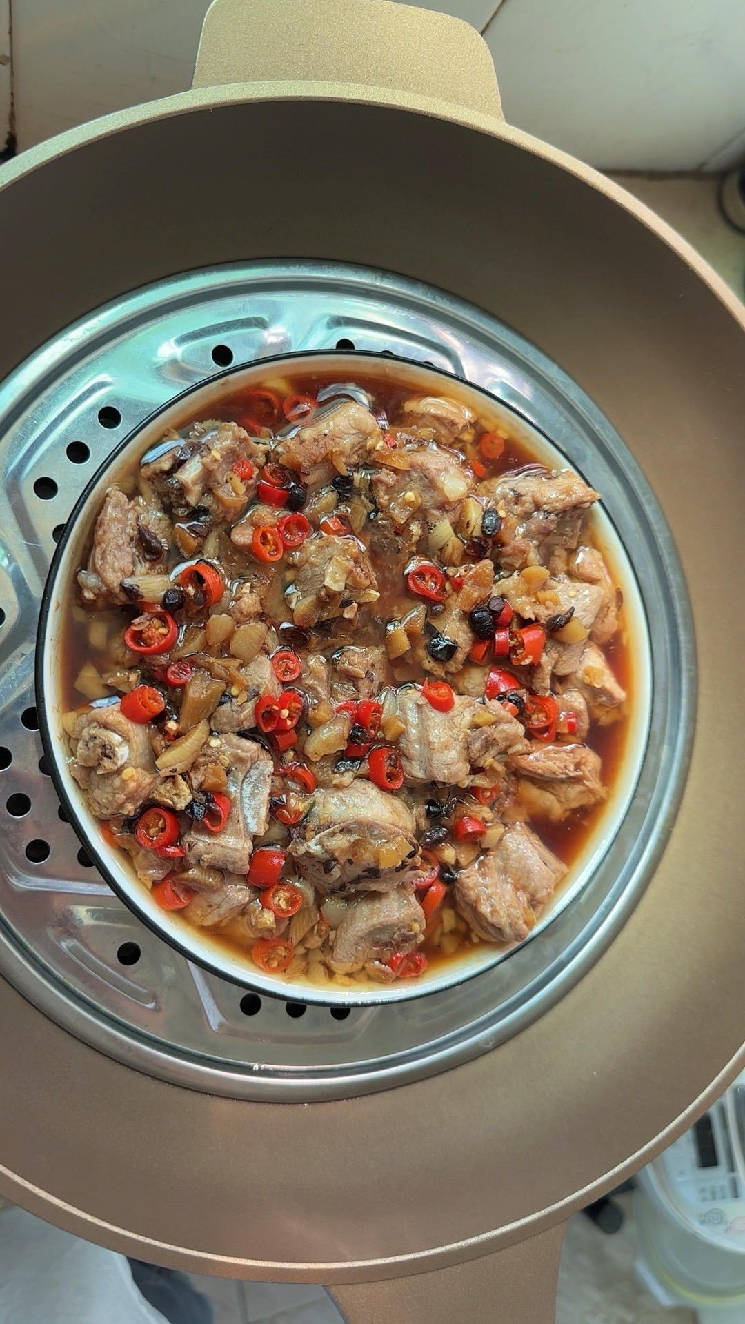 家常菜～豉汁蒸排骨