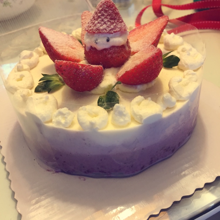 渐变蓝莓冻芝士蛋糕（免烤）