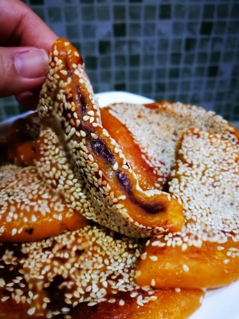 电饼铛版「黄金芝香南瓜饼」软软糯糯的口感太棒了！