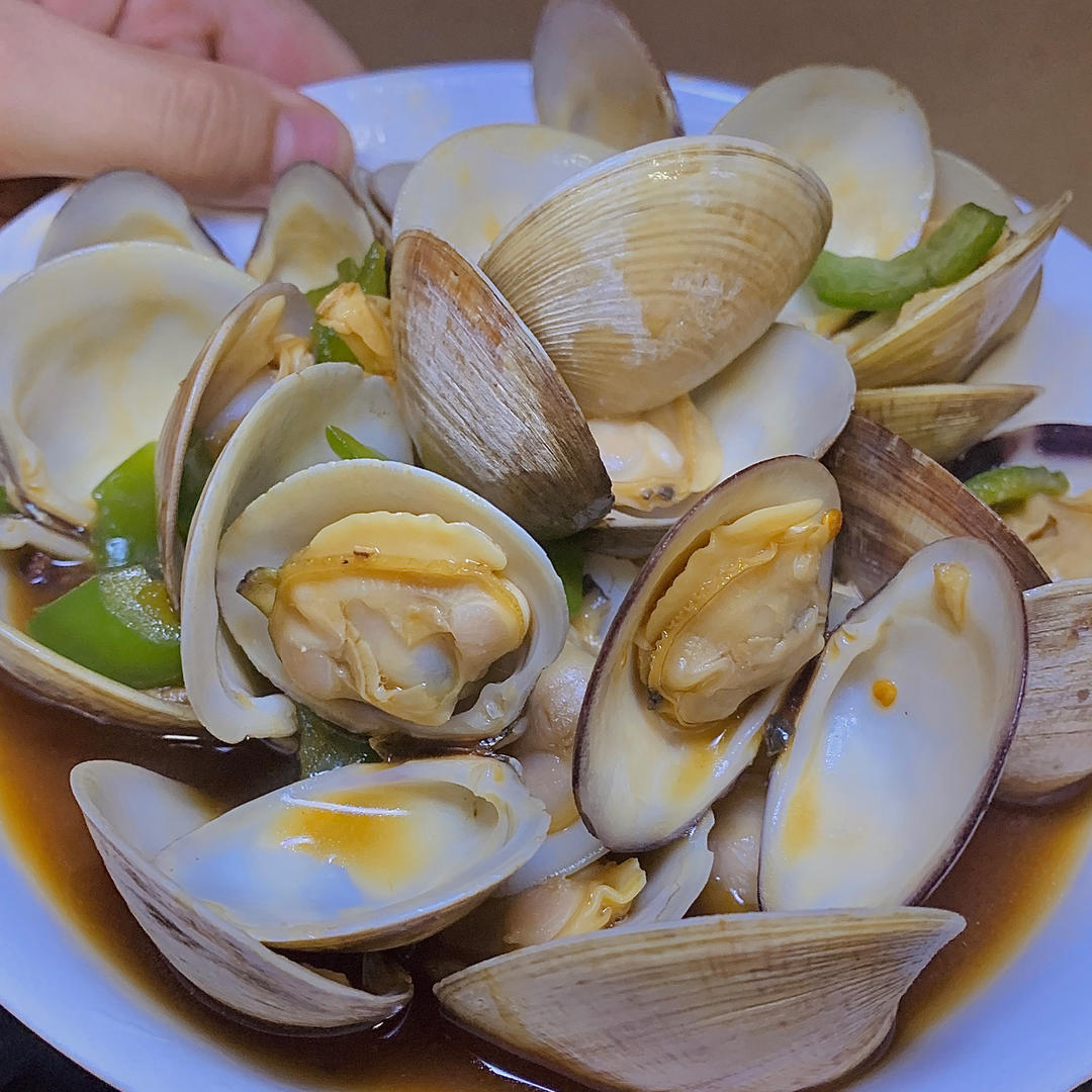 5分钟快手菜❗️秒杀路边摊爆炒花甲～好吃到爆