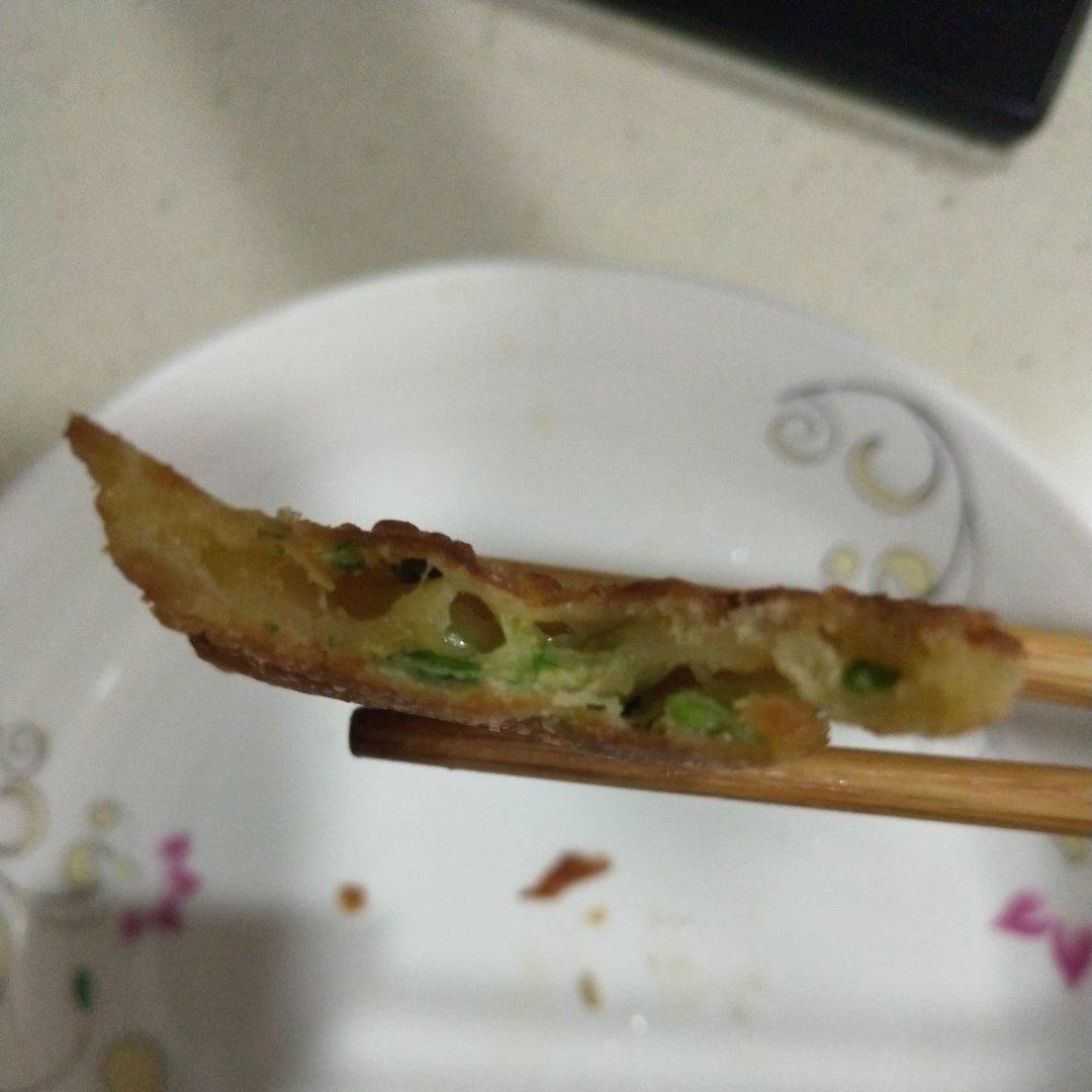 馄饨皮葱油饼