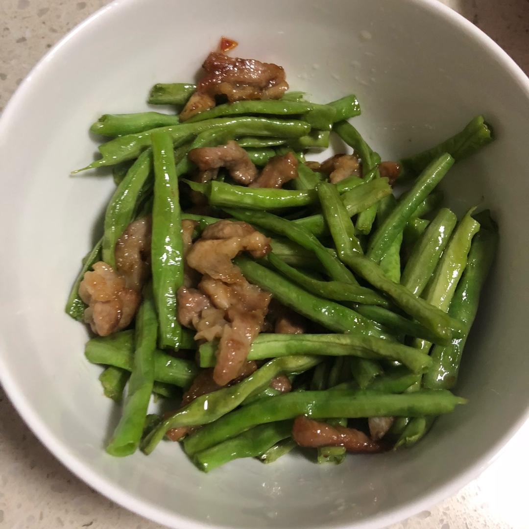 豆角炒肉