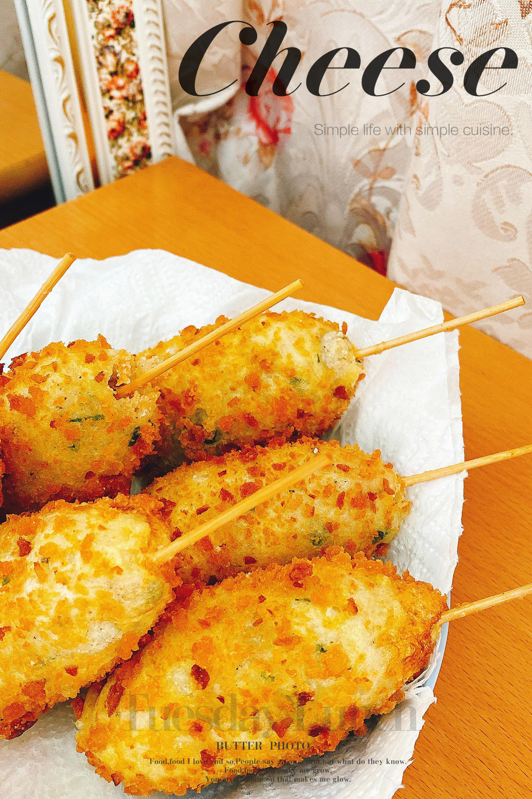 免油炸‼️土豆泥芝士热狗棒🔥瀑布拉丝来啰❗️