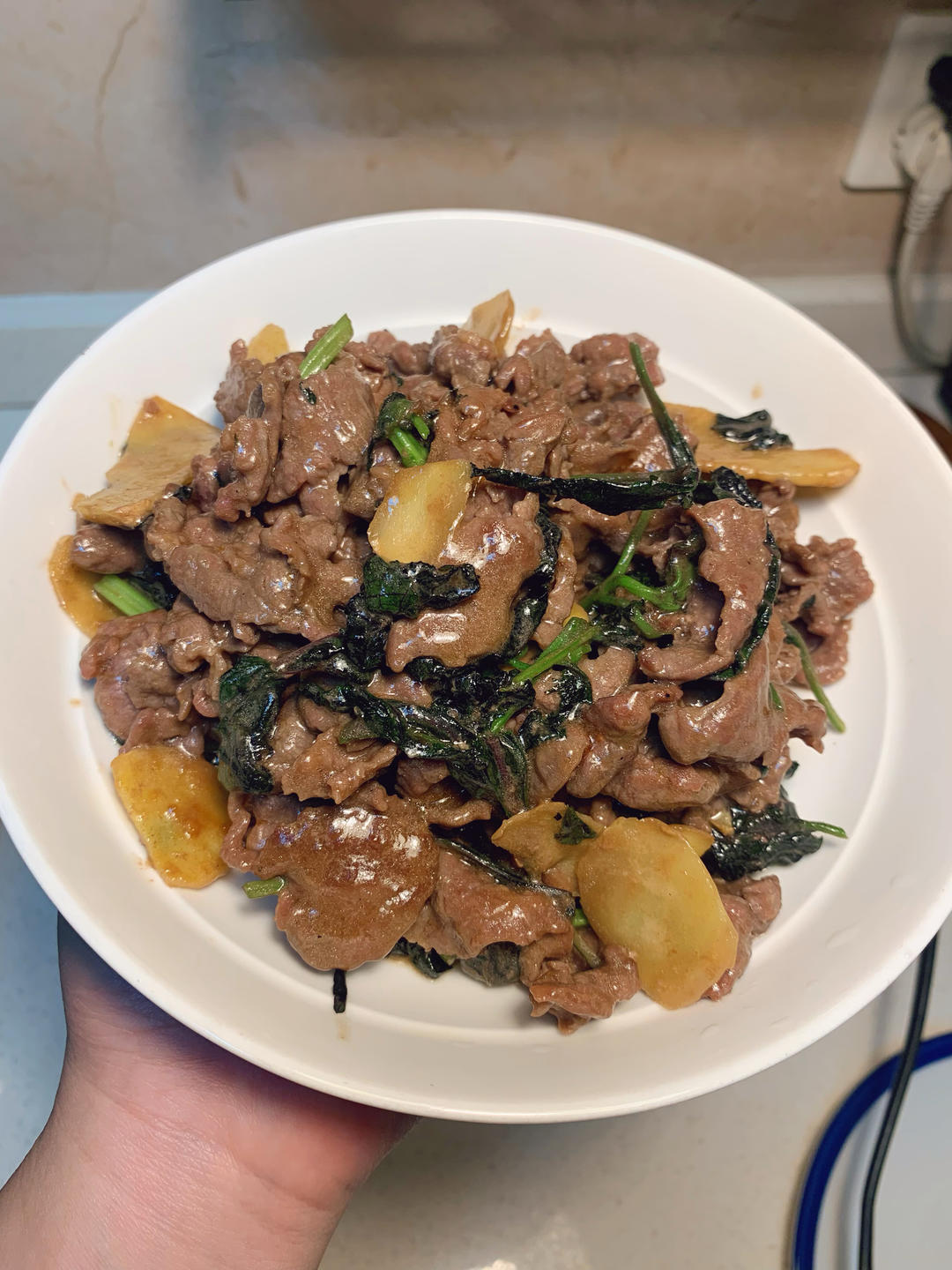紫苏炒牛肉