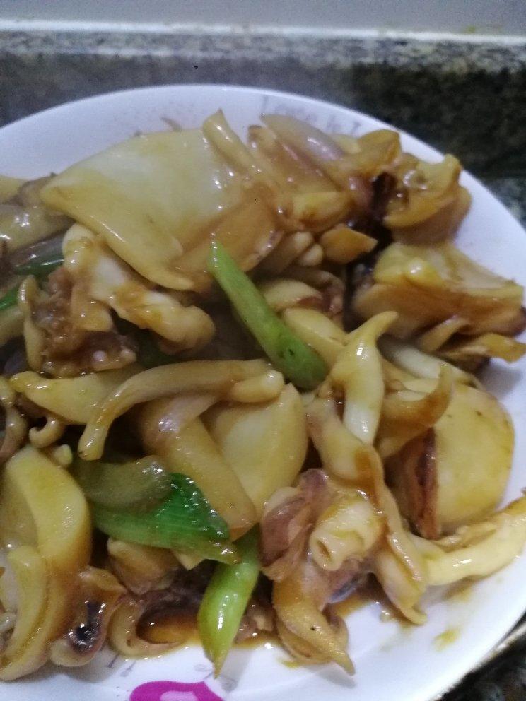 爆炒墨鱼 最好的下酒菜