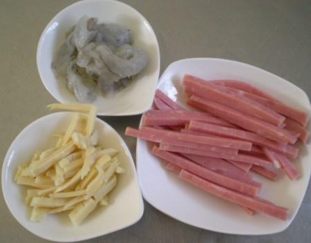 林志鹏自动烹饪锅烹制炒三丝-捷赛私房菜的做法 步骤2