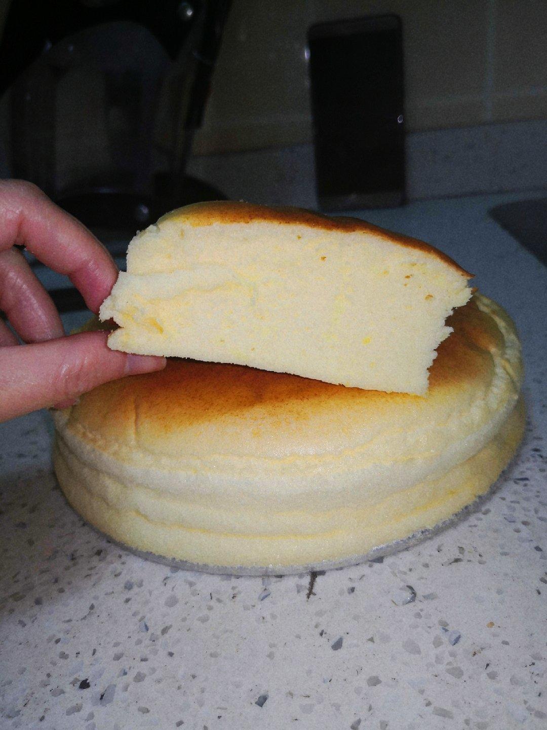 古早蛋糕 用6寸戚风模具 20克低糖版 新手零失败