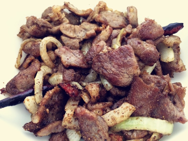 孜然羊肉片