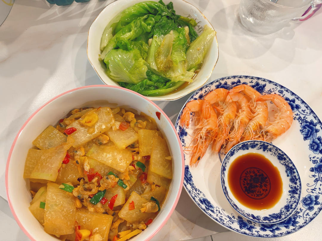 今日菜谱：冬瓜蛤蜊肉