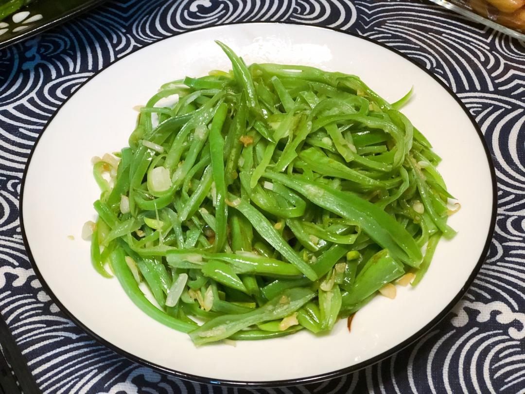 清炒扁豆丝
