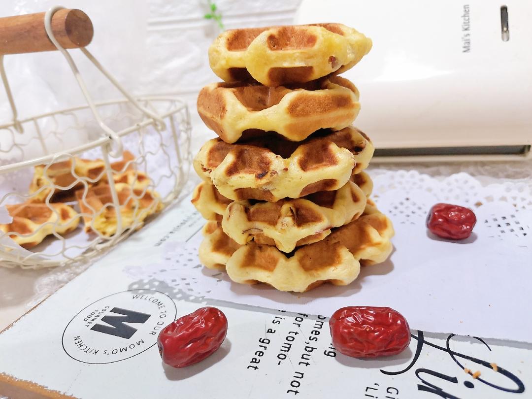 红枣华夫饼|玉米面版#麦子厨房早餐机#的做法