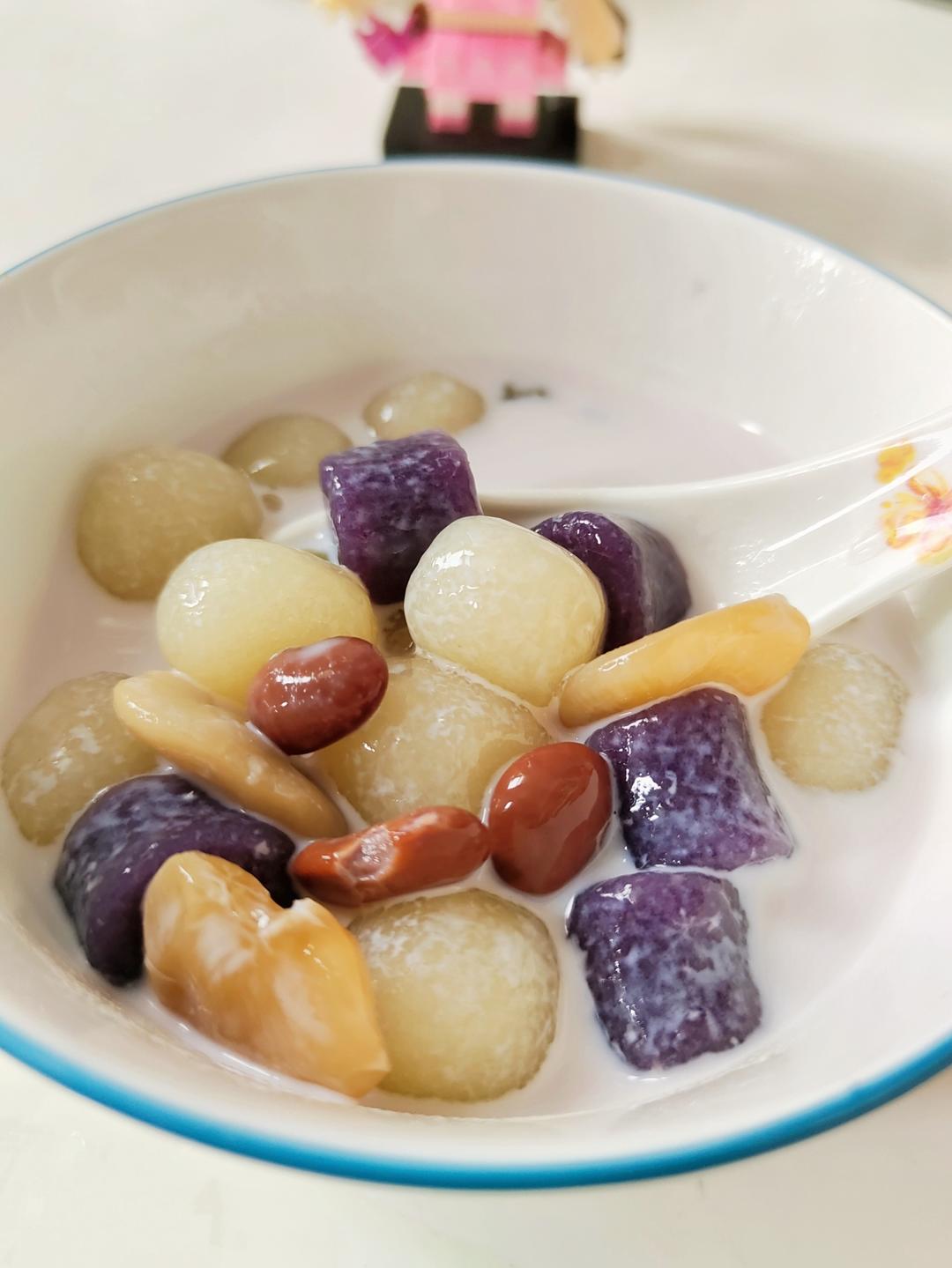 自制三色芋圆1⃣️（附上窍门详细比例）