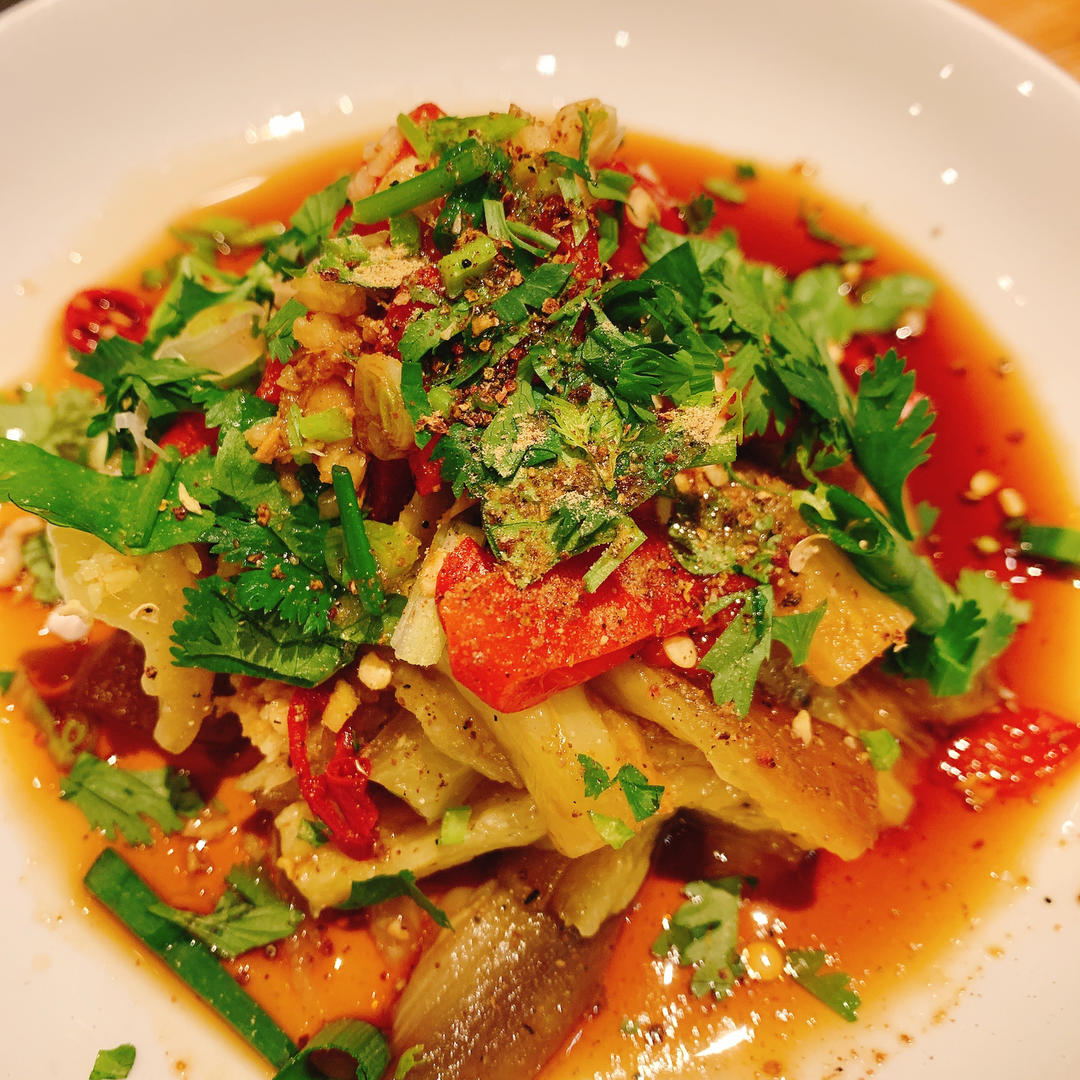 🌶️烧椒皮蛋擂茄子