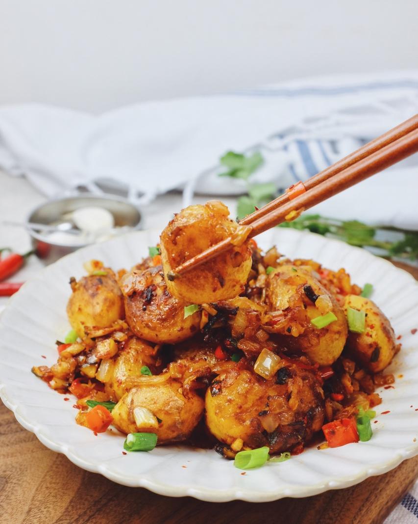 孜然香煎小土豆