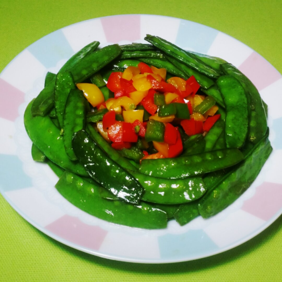 腊肠炒荷兰豆