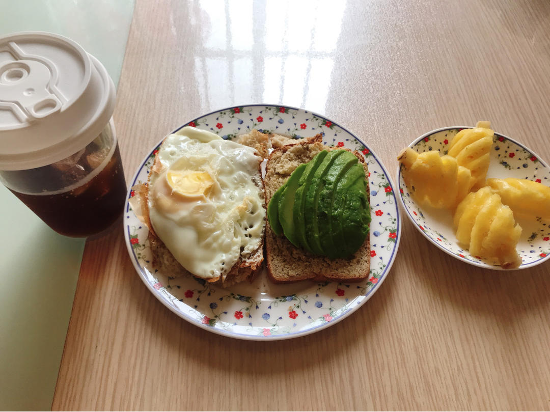 减脂健康餐：牛油果油煎蛋