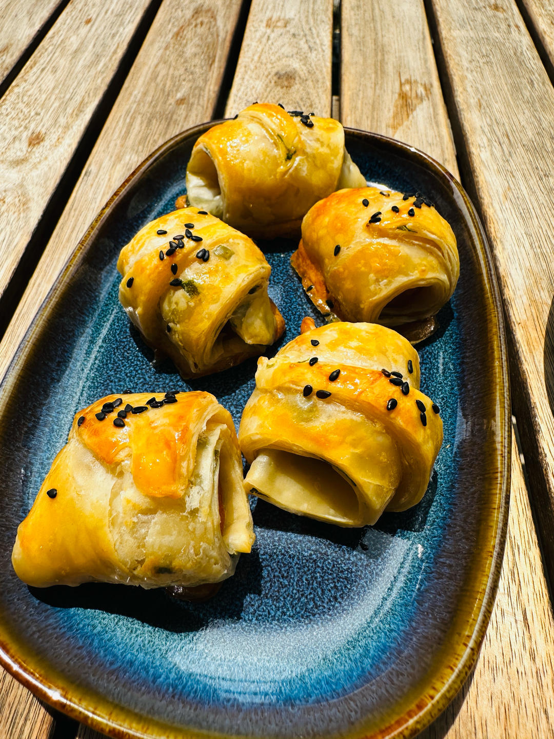 手抓饼也能做🥐可颂面包