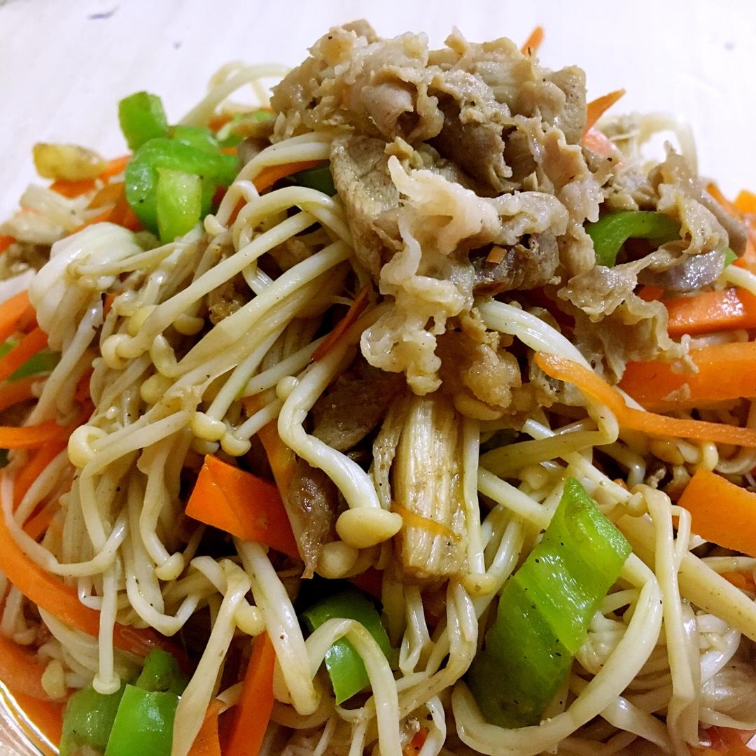 h糖心依依h做的素炒金针菇