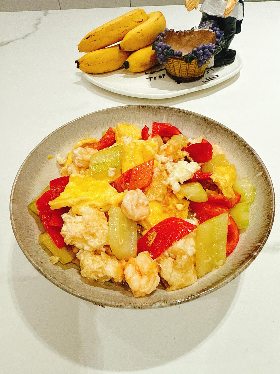 金银蛋炒虾仁🍤的做法