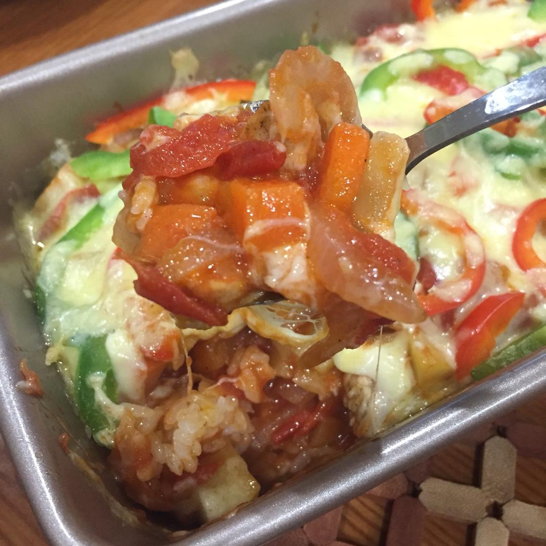 番茄鸡肉浓情焗饭【两人份】