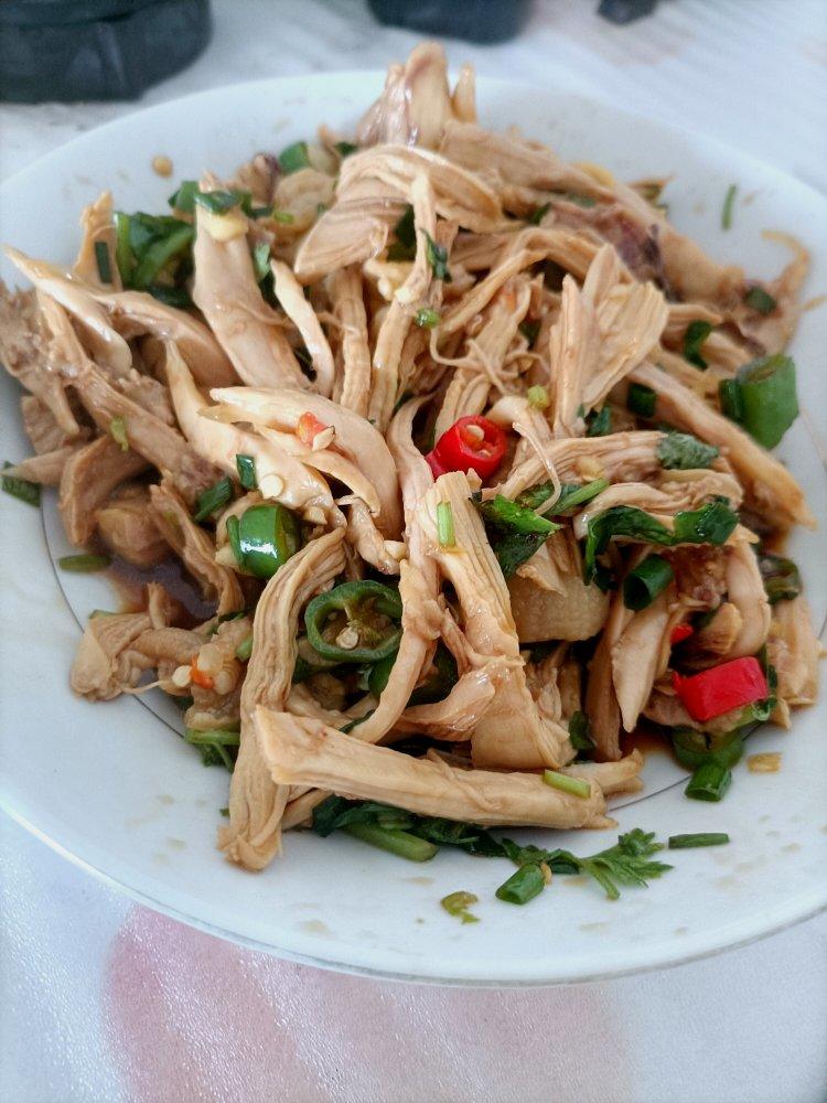 原路看斜阳做的手撕鸡腿