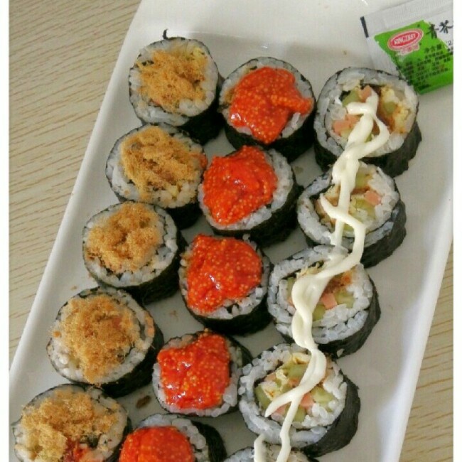 简单寿司/鸡蛋寿司/反转寿司/花样寿司/紫菜包饭