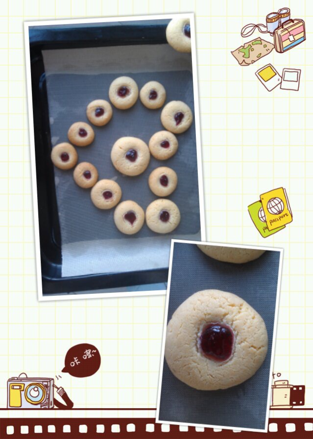 特浓奶香果酱酥饼