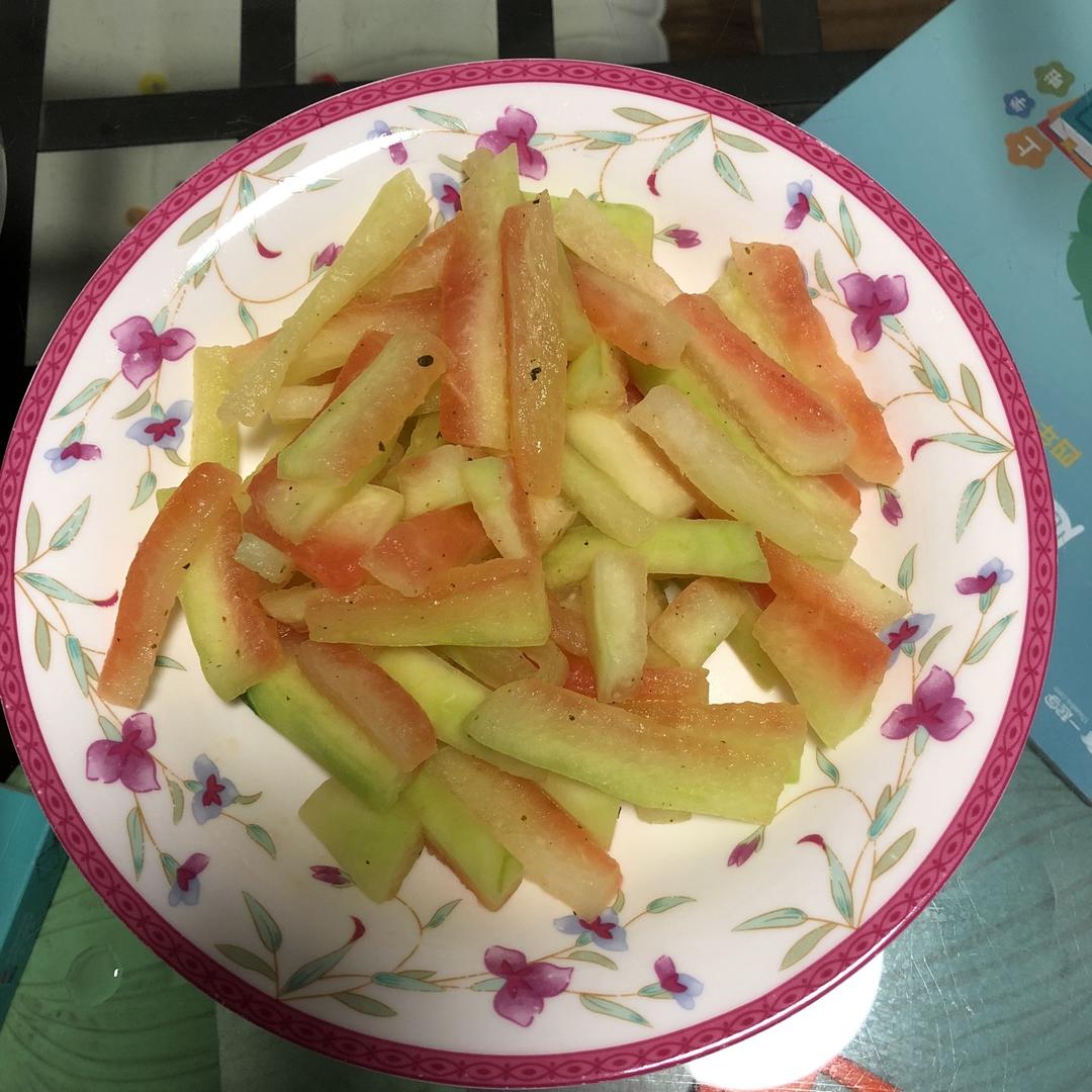 stpp做的清炒西瓜皮