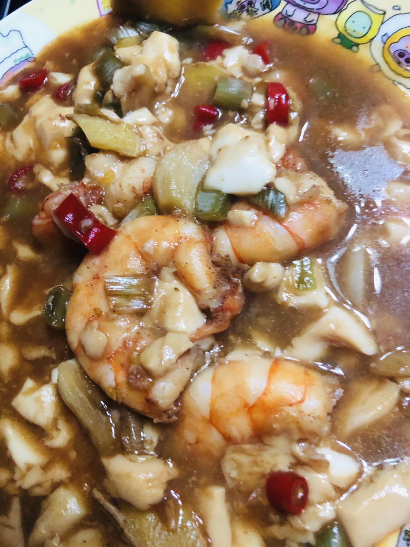虾仁豆腐