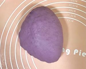牛奶紫薯糯米饼的做法 步骤3