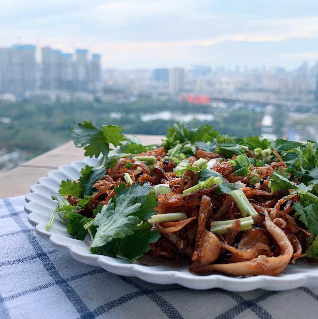 干煸手撕杏鲍菇