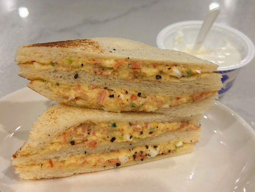 减脂必备‼️土豆泥沙拉三明治🥪居然这么好吃