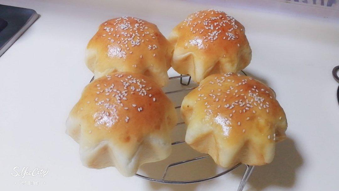 葱香肉松墨西哥面包（波兰种+烫种）