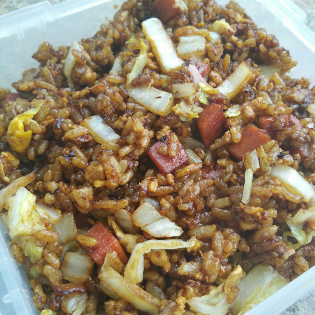 傻瓜版酱油炒饭