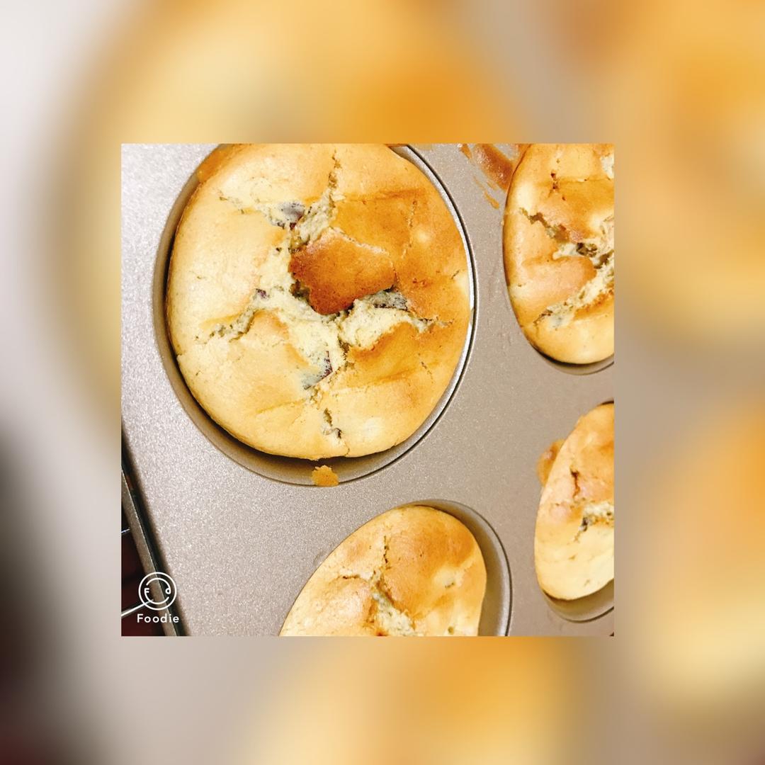 无油无糖香蕉红枣全麦马芬