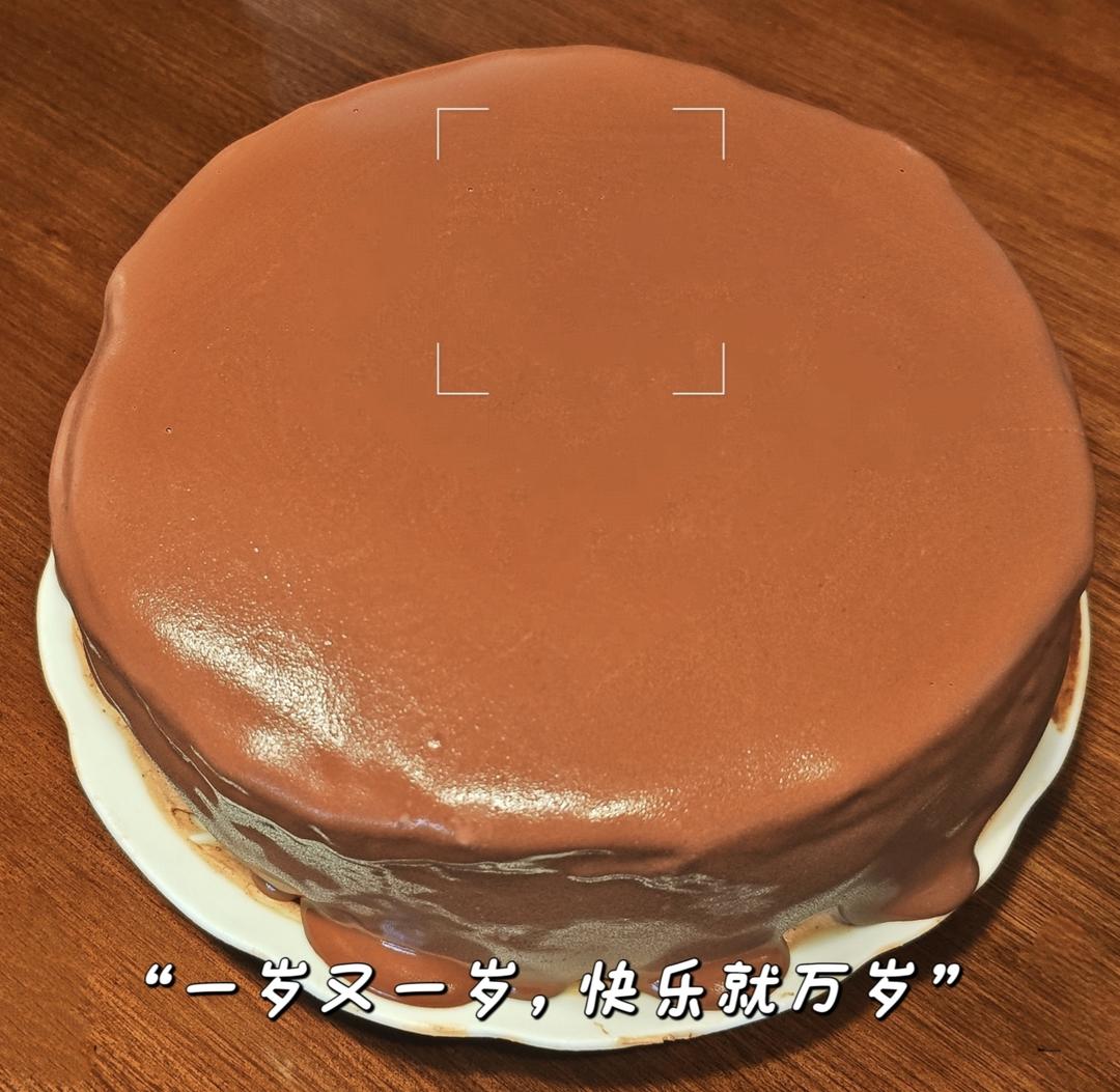 8寸可可戚风蛋糕