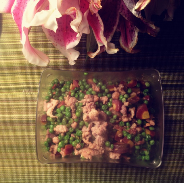 豌豆炒肉末