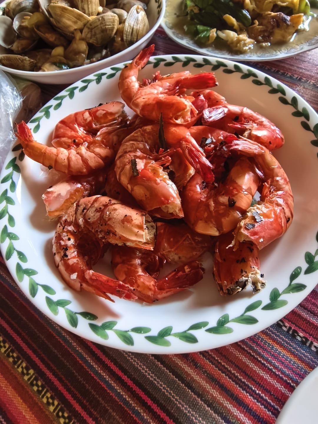 超大超鲜的盐焗🦐虾