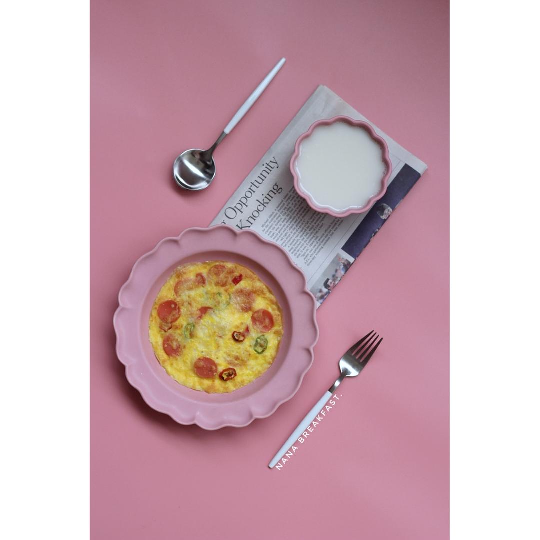 五分钟快手煎蛋披萨