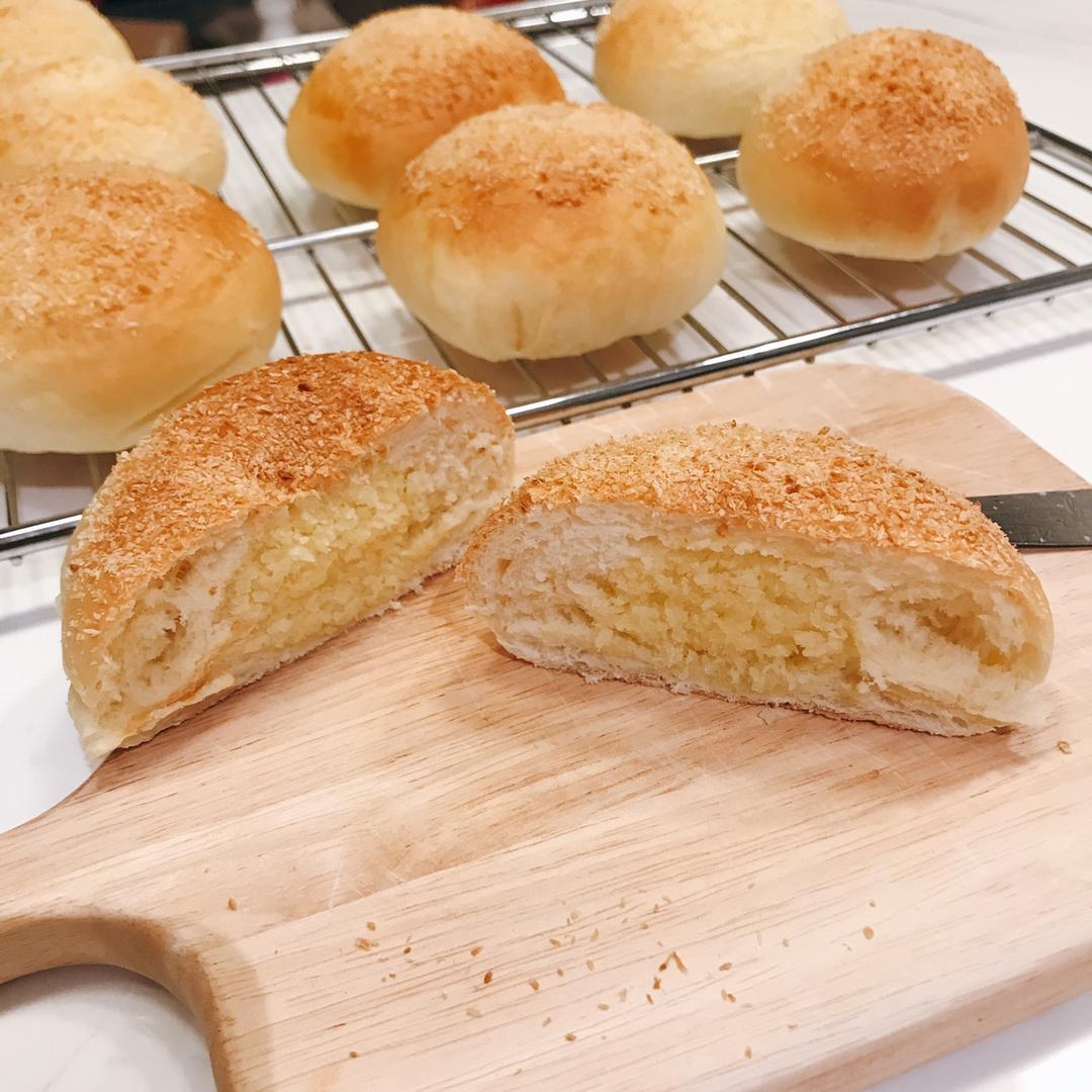 椰蓉面包棒 | 附自制椰蓉馅 两种整形方法