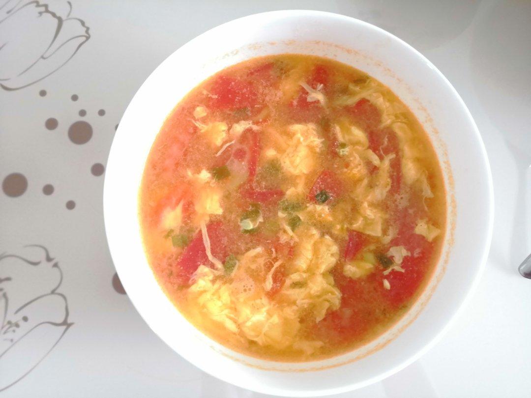 西红柿鸡蛋疙瘩汤