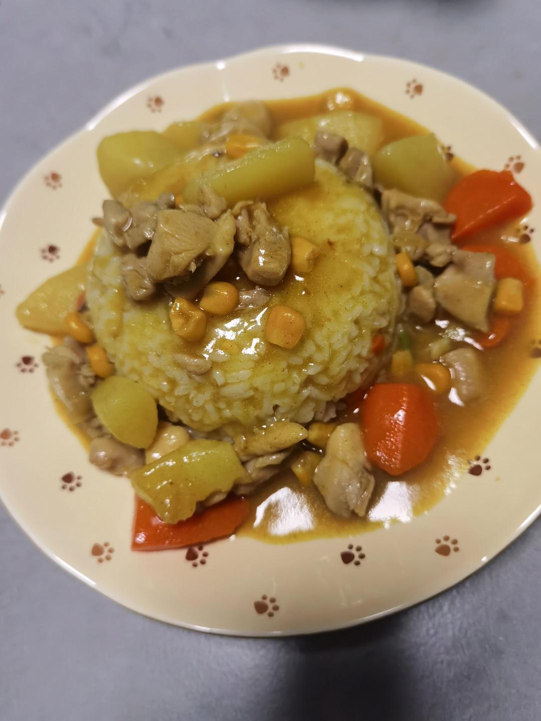 咖喱鸡肉饭