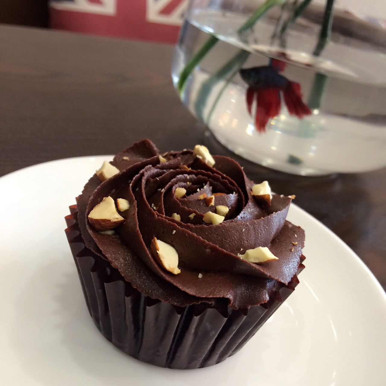 古典巧克力cupcake配马斯卡彭奶油霜