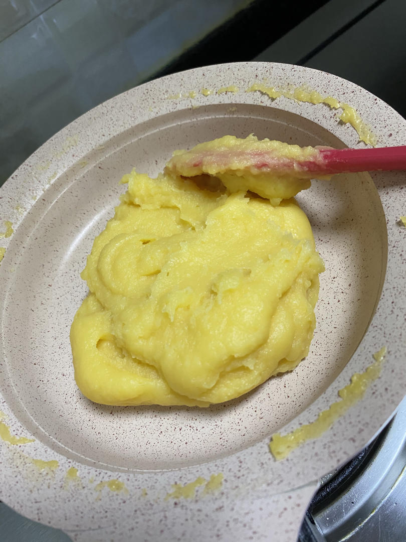 爱心奶黄馅（炒出来的奶黄馅）