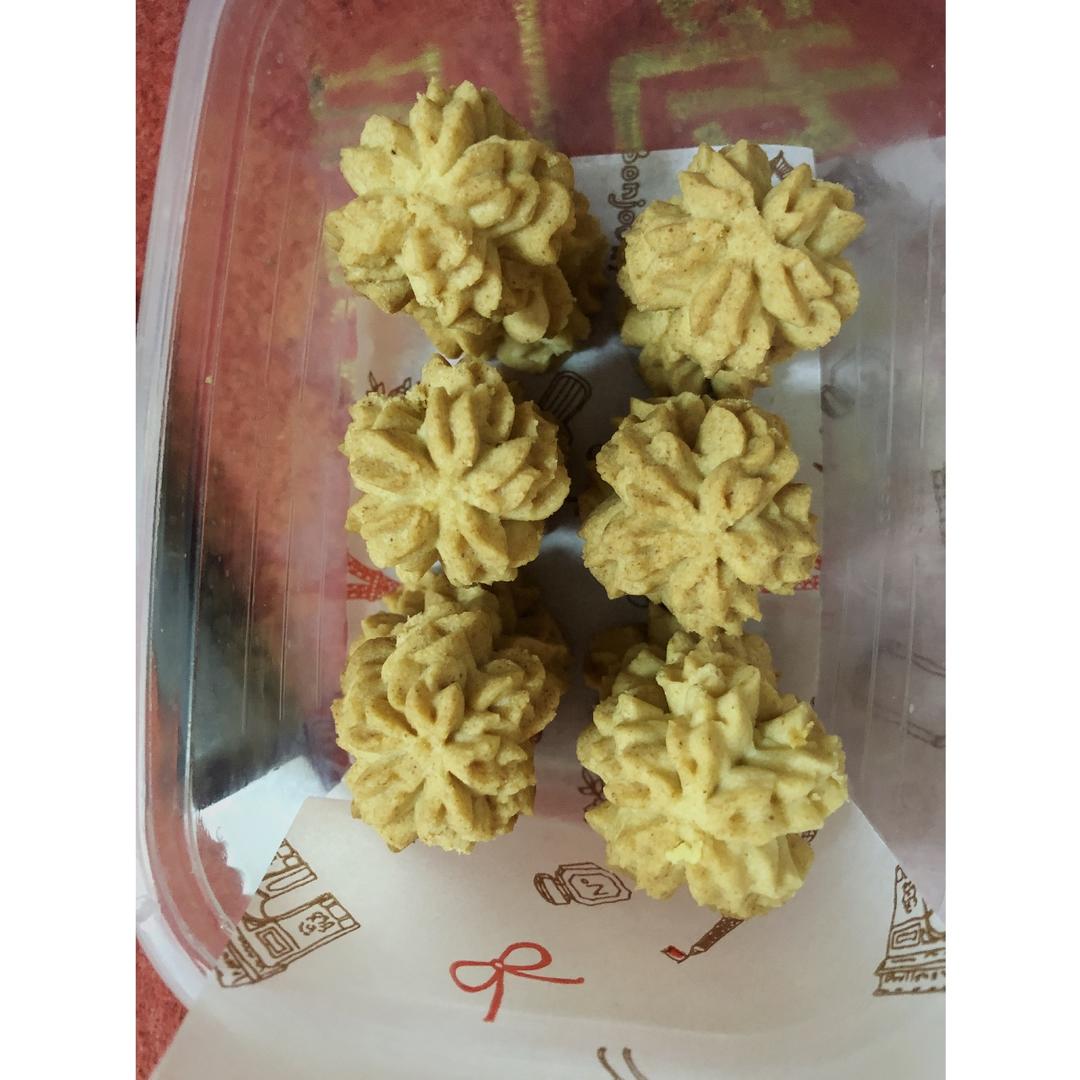香酥绵粉的榴莲小花/烘焙视频饼干篇3