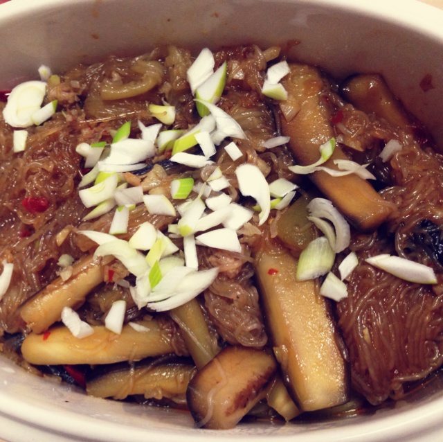 肉末茄子粉丝煲