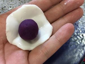 Q弹貌美的水晶紫薯汤圆的做法 步骤4