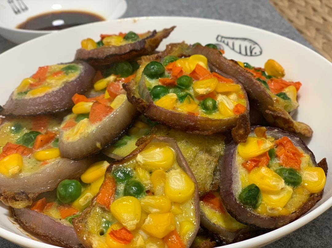 洋葱圈蛋饼