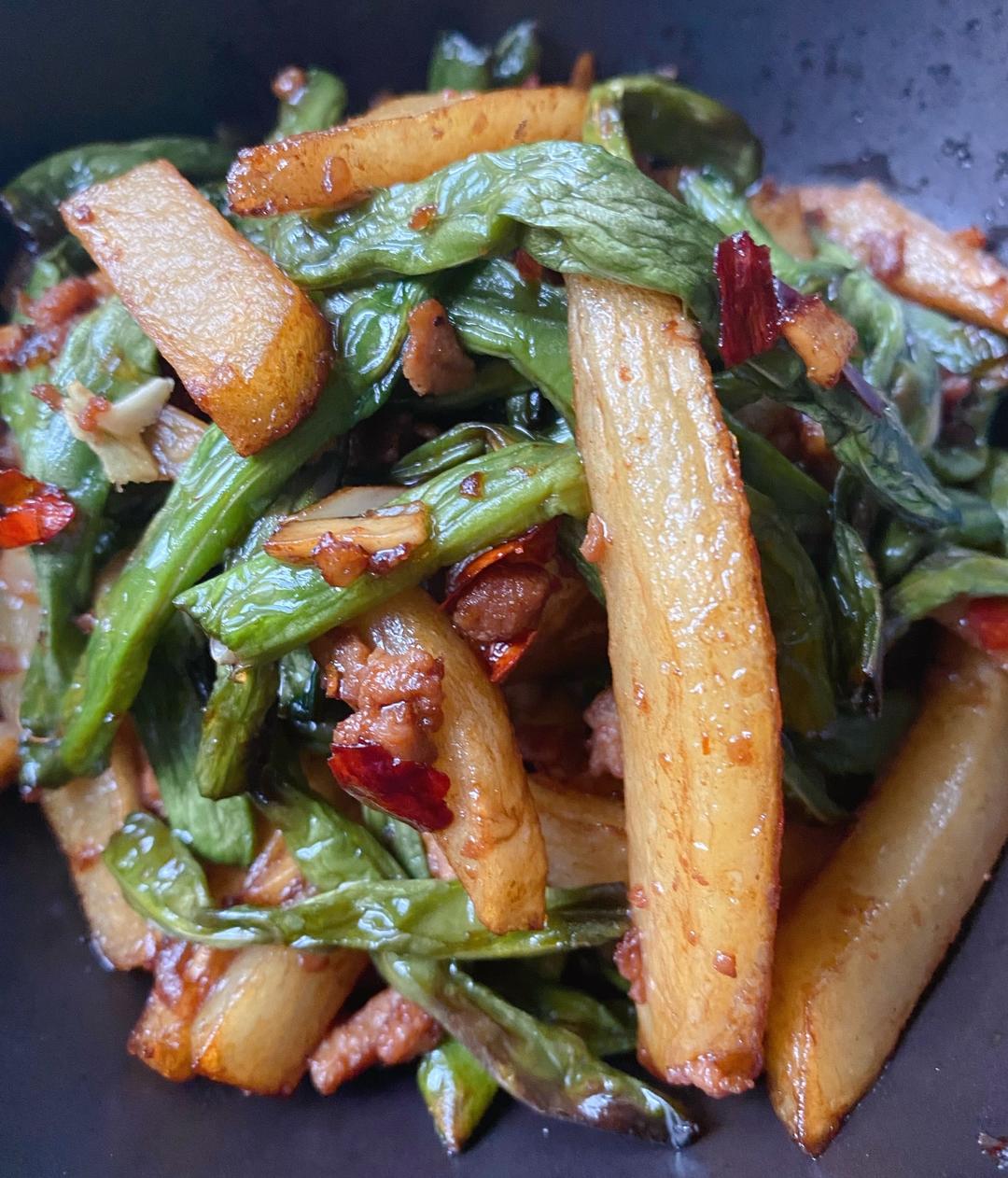 干煸双豆的做法